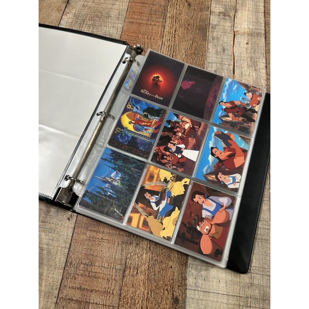 Vintage Disney Beauty and the Beast Pro Set Trading Cards 1992 Binder Lot